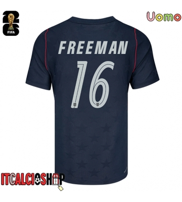 Stati Uniti Alex Freeman #16 Seconda Maglia Mondiali 2026 Manica Corta